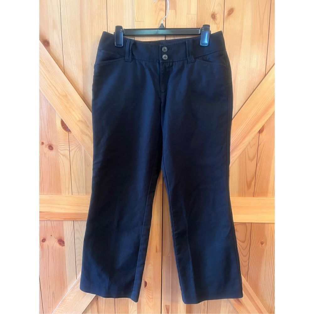 Eddie Bauer Pants Women's 6 Short Black Vashon Fit Straight Leg Pockets Stretch